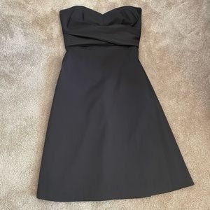 White House Black Market - Black Strapless Formal Mini Dress Size 6
